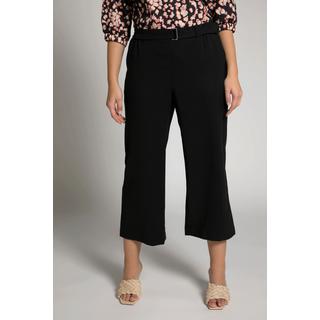 Ulla Popken  Jupe-culotte Mary, rayures, jambe large, ceinture à nouer 