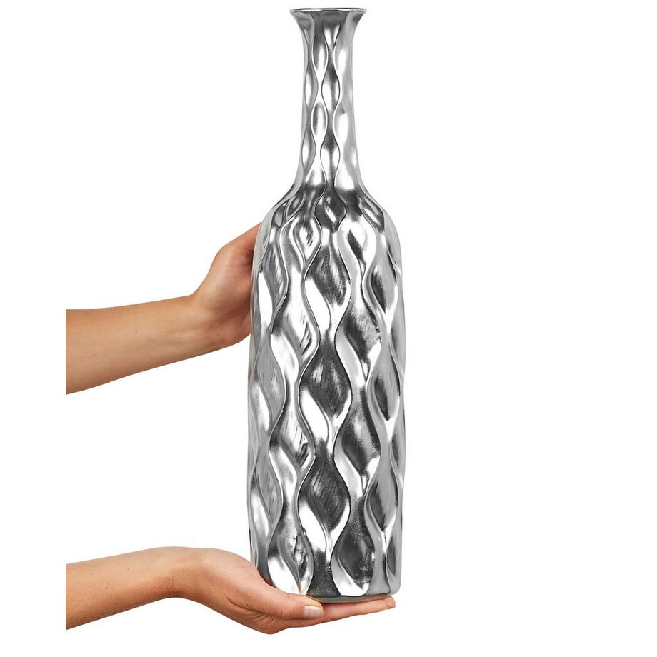 Beliani Vase décoratif en Grès Moderne BASSANIA  