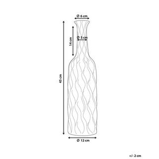 Beliani Vase décoratif en Grès Moderne BASSANIA  