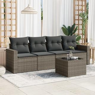 VidaXL set divano da giardino Polirattan  