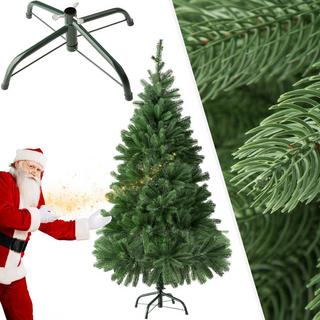 Tectake Albero di Natale artificiale con sostegno in metallo pressofusione  