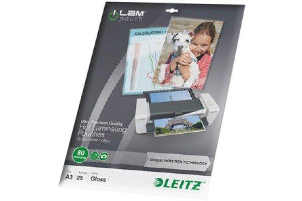 Leitz  Leitz Pellicola per plastificazione DIN A3 80 micron lucida 25 pz. 