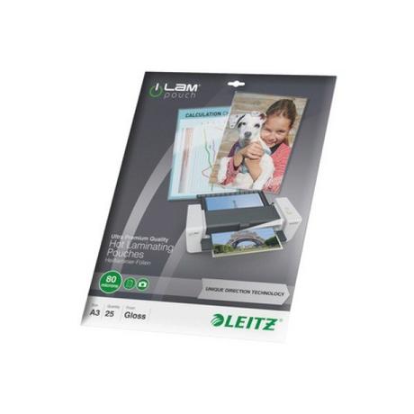 Leitz  Leitz Pellicola per plastificazione DIN A3 80 micron lucida 25 pz. 