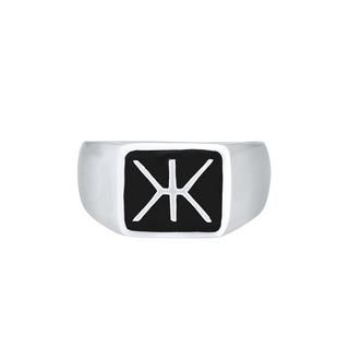 Kuzzoi  Ring  Siegelring Emaille Logo Basic 