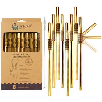 Biegsame Edelstahl Trinkhalme