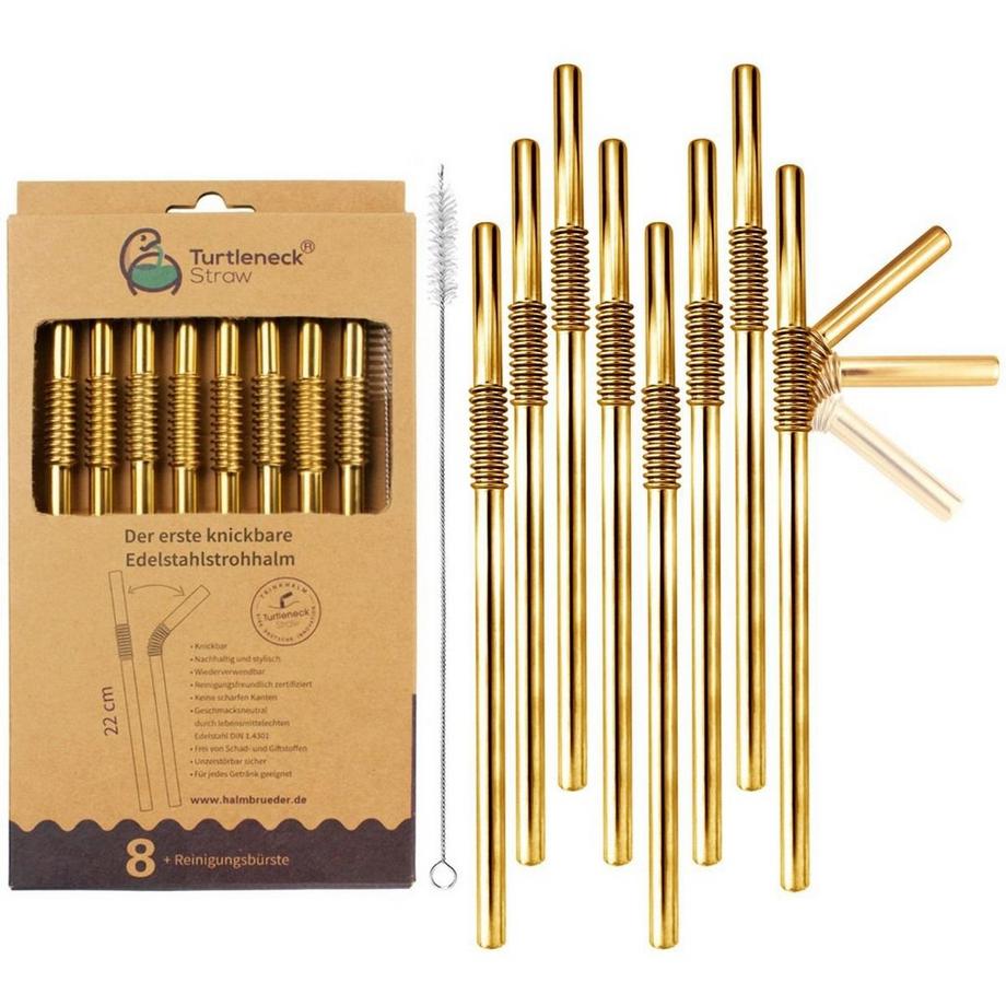 Pailles flexibles en acier inoxydable