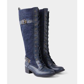 Joe Browns  Reitstiefel mit Schnürung und Leopardenmuster 