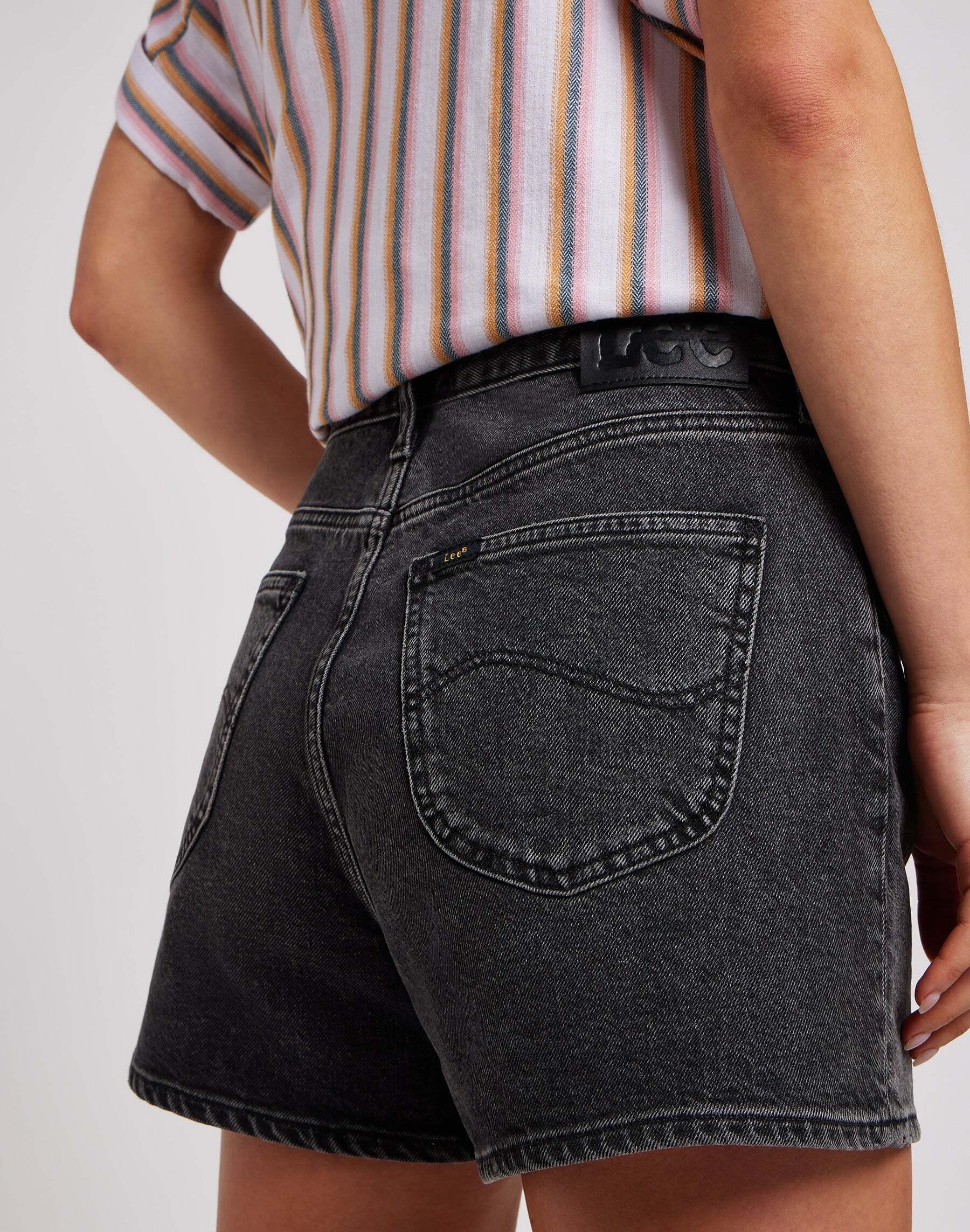 Lee Carol High Rise Regular Fit Denim Shorts  