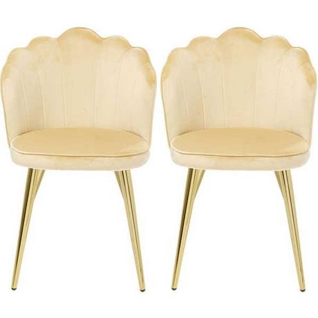 mutoni Chaise Princess Beige (lot de 2)  