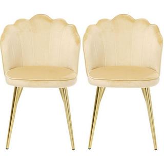 mutoni Chaise Princess Beige (lot de 2)  