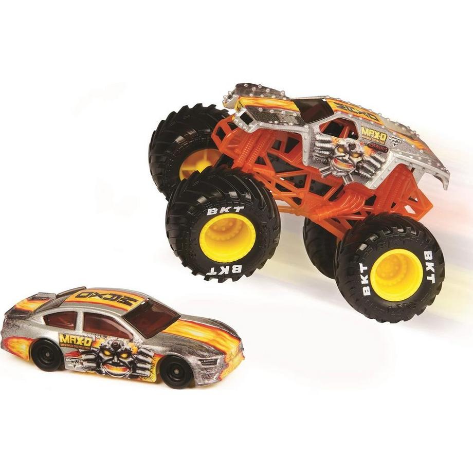 Spin Master  Pack de 2 Monster Jam Truck & Voiture de course 