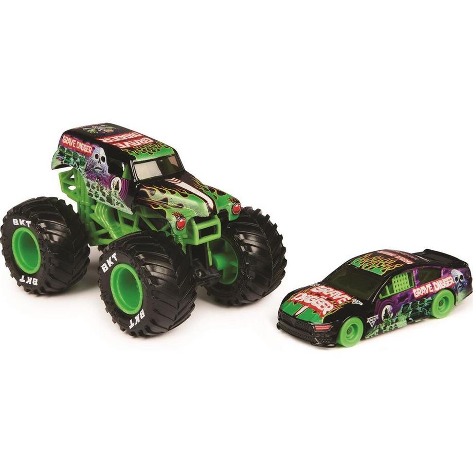 Spin Master  Pack de 2 Monster Jam Truck & Voiture de course 