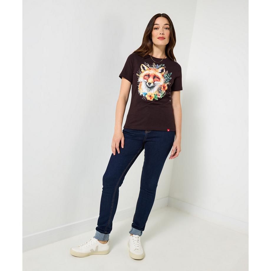 Joe Browns T-Shirt Volpe Autunnale Girocollo Maniche Corte  