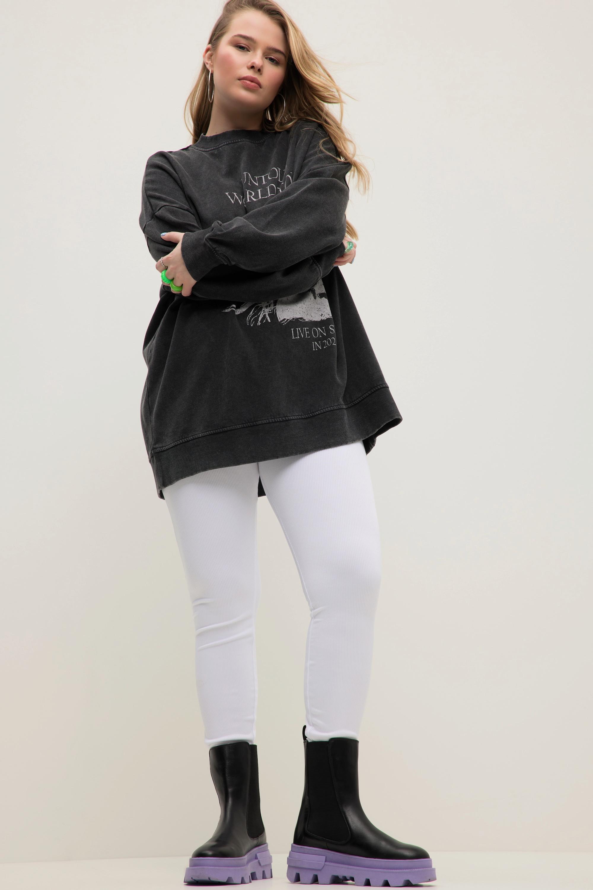 Studio Untold Legging Skinny Jersey Côtelé Ceinture Élastique  