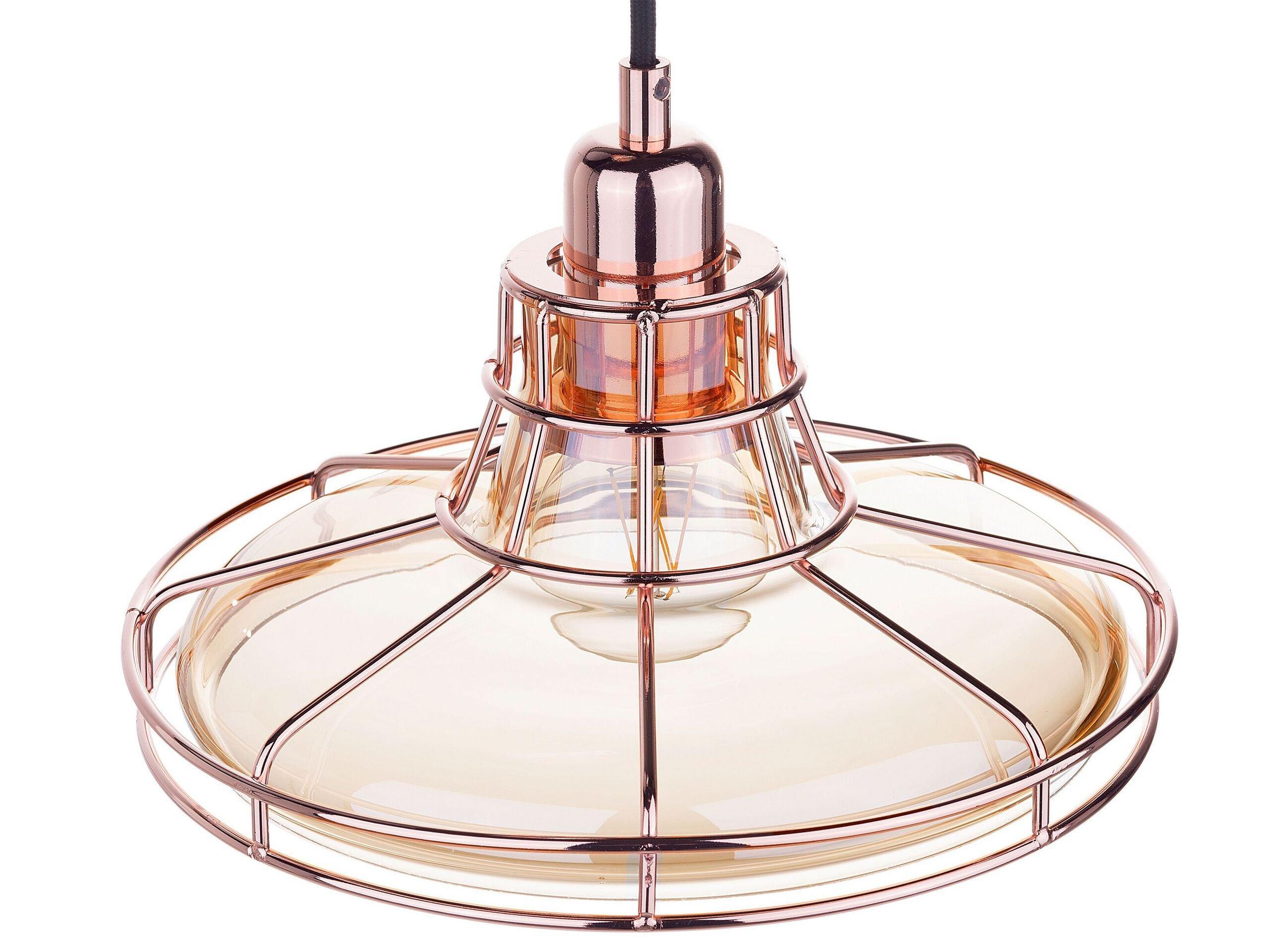 Beliani Lampe suspension en Verre Moderne TORRE  