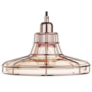 Beliani Lampe suspension en Verre Moderne TORRE  