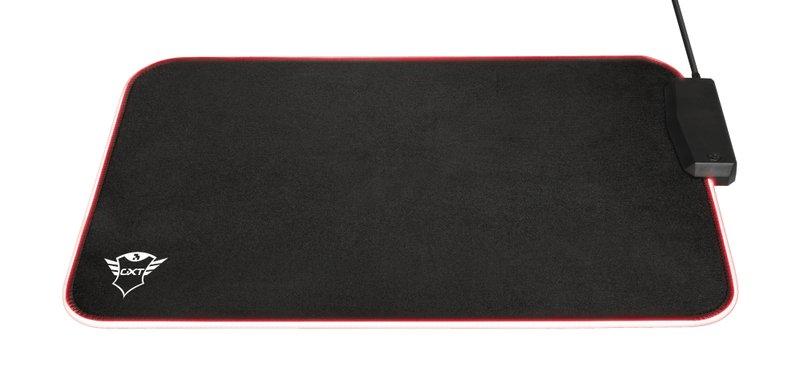 Trust  GXT 765 Glide-Flex RGB Tapis de souris de jeu Noir, Rouge 