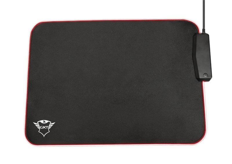 Trust  GXT 765 Glide-Flex RGB Tapis de souris de jeu Noir, Rouge 