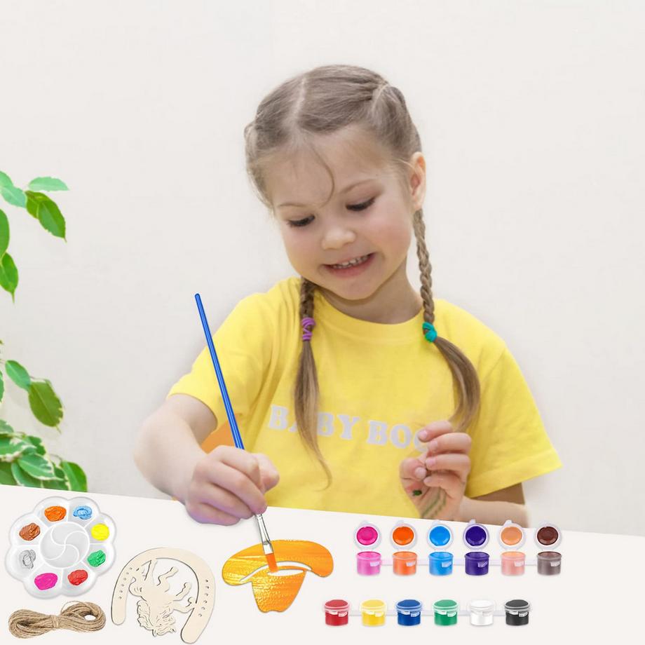 Activity-board  Hufeisen Holz-Set, 35pcs hölzernen Hufeisen Handwerk, Hufeisen Kindergeburtstag Partei Holz, Holzscheiben Hufeisen, Hochzeit Dekoration 