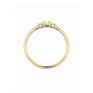 Elli  Bague Avec Cristaux Zircone Opale 