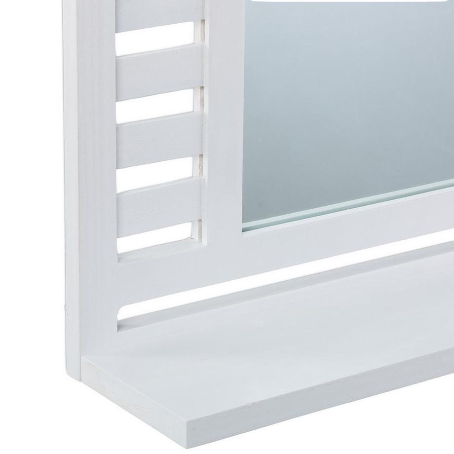 Northix Badezimmerspiegel mit Ablage in Weiß  