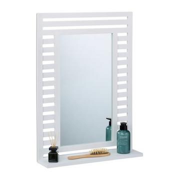 Badezimmerspiegel mit Ablage in Weiß