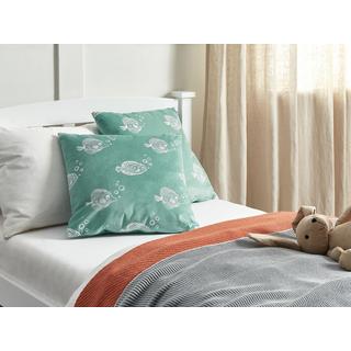 Beliani Lot de 2 coussins en Velours Moderne SOLIDAGO  