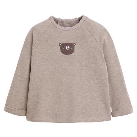 La Redoute Collections  Sweat col rond imprimé ourson en molleton 