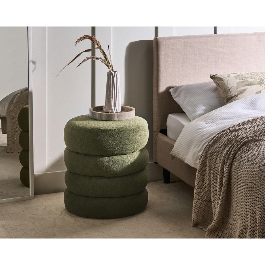 Beliani Pouf en Bouclé  SUMPTER  