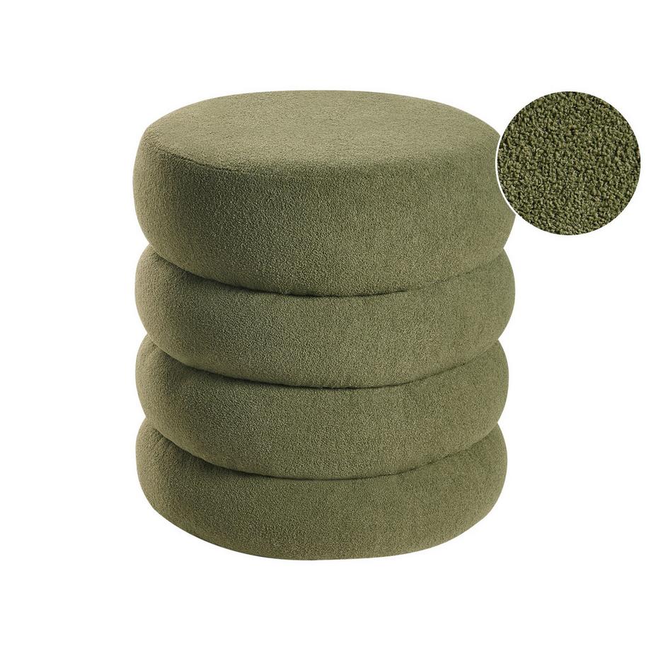 Pouf en Bouclé  SUMPTER