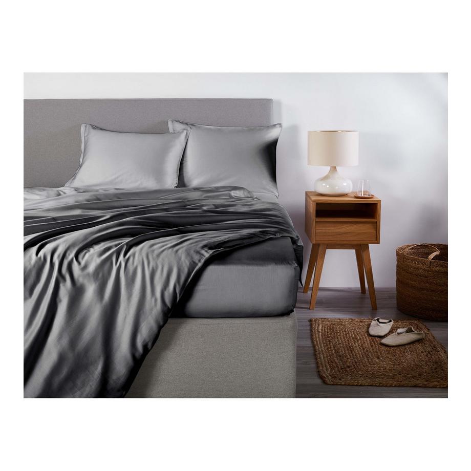 Living Home Uni Satin 100 Kissenbezug  