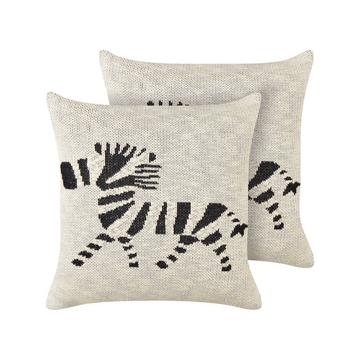 Dekokissen 2er Set aus Baumwolle Modern JABORI