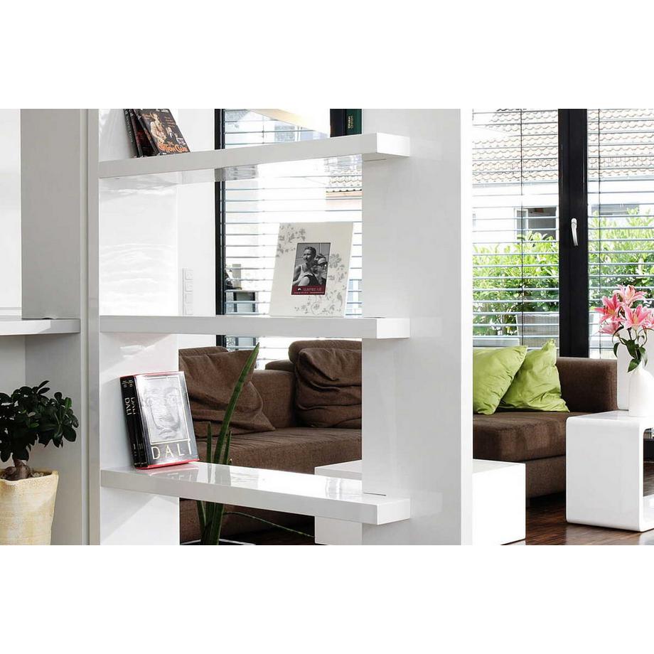 mutoni Raumteiler 128x30x180cm weiss  