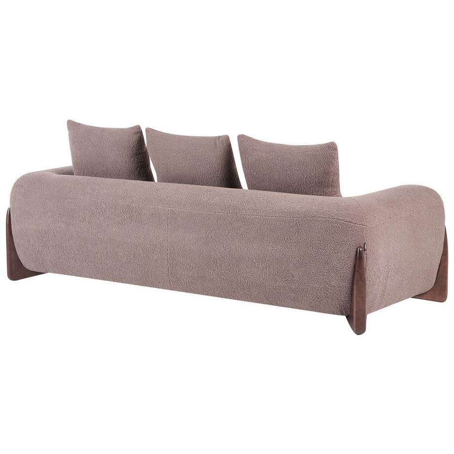 Beliani Canapé 3 places en Bouclé Moderne VINLIDEN  