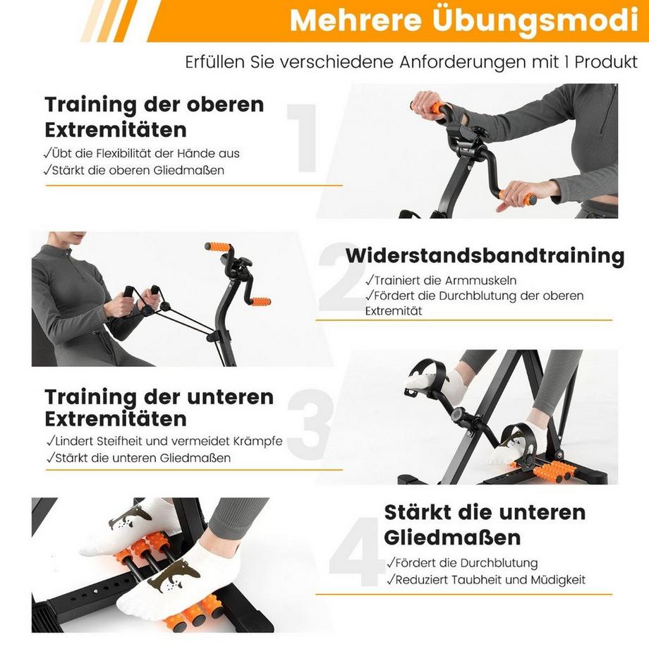 B2X  Pédalier pour seniors Appareil de fitness pour main 