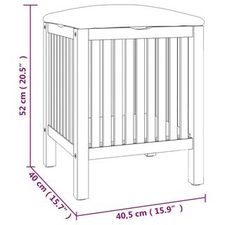 VidaXL  sgabello da bagno Legno 