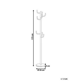 Beliani Appendiabiti en Acciaio inox Moderno TRENTON  