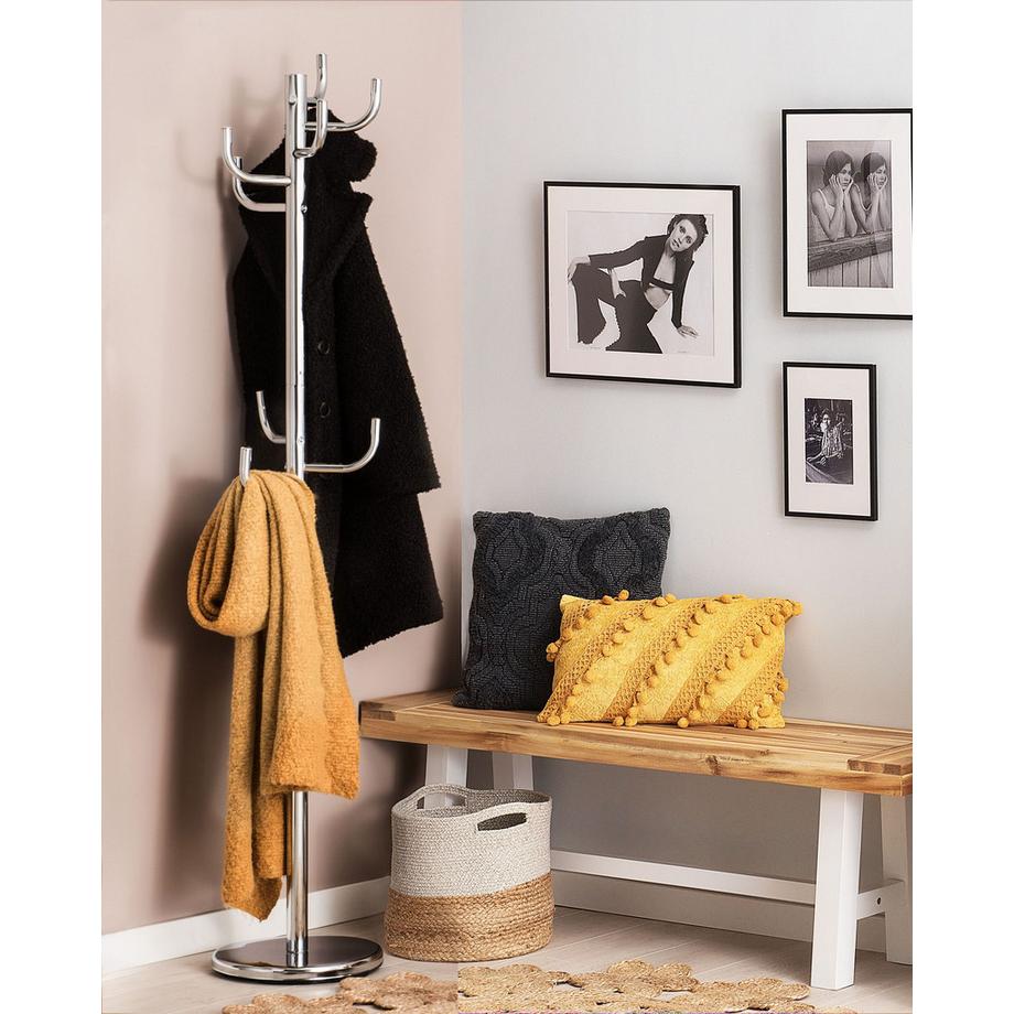 Beliani Garderobenständer aus Edelstahl  TRENTON  