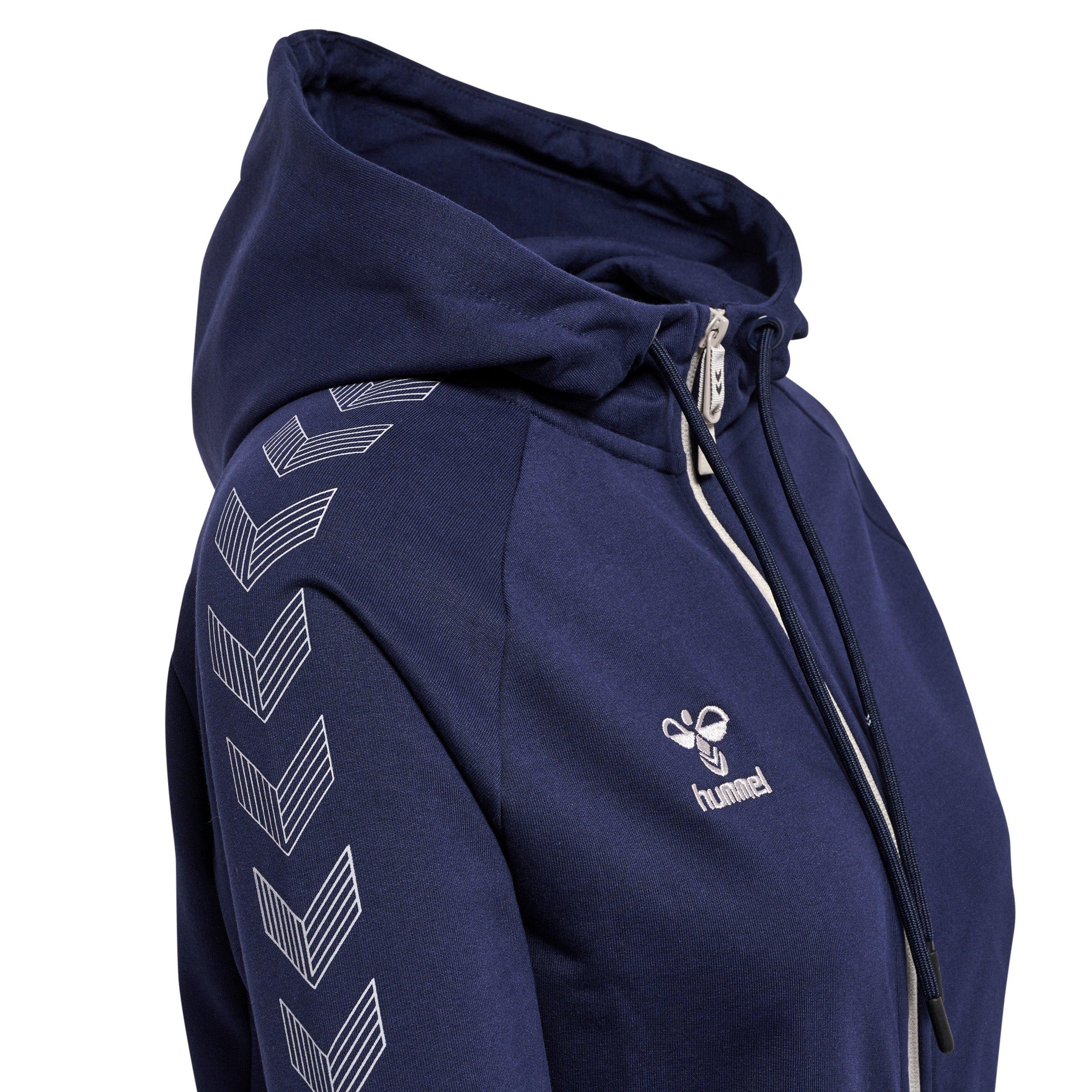 Hummel  fepa con cappuccio da in cotone con zip humme move grid 