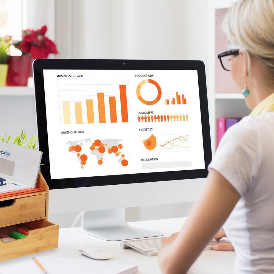 Northix Organiseur de bureau en bambou avec tiroirs  