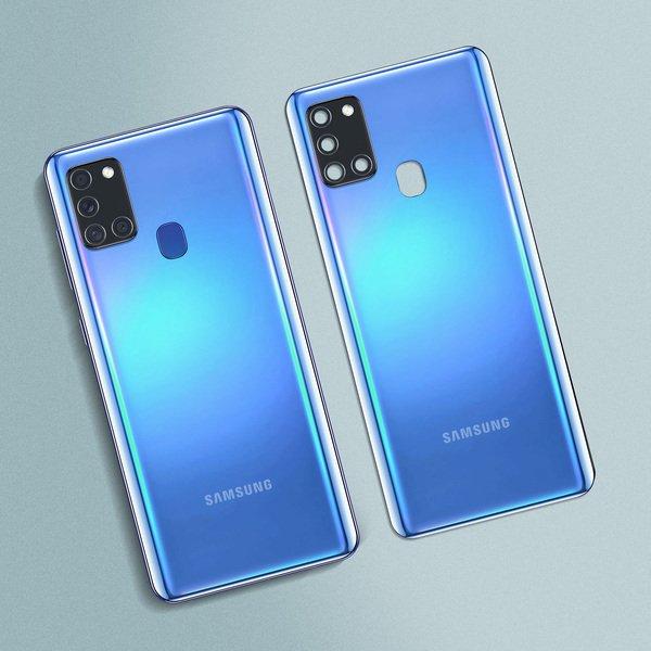 SAMSUNG  Copri Batteria Origine Samsung A21s blu 