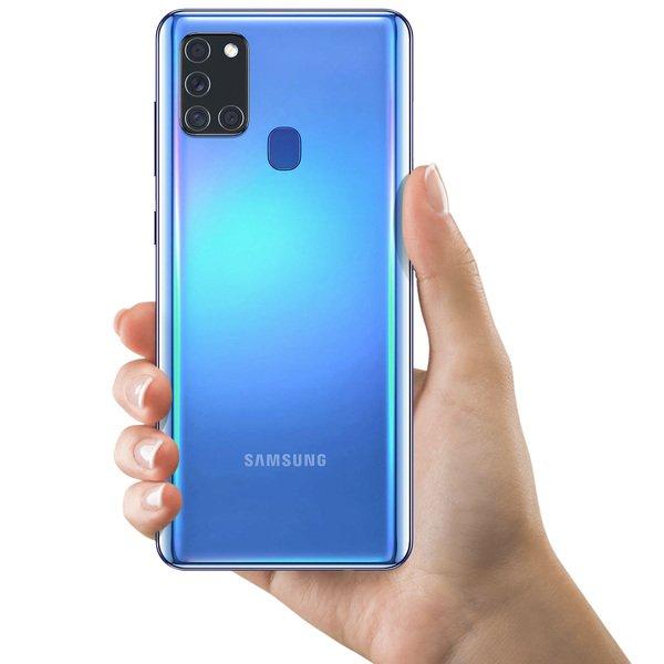 SAMSUNG  Cache Batterie Samsung A21s Origine Bleu 