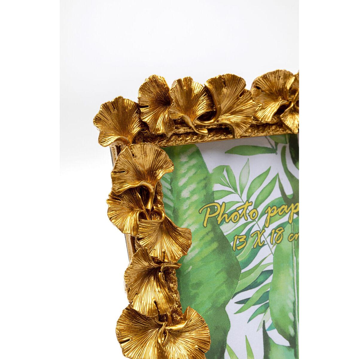 KARE Design Bilderrahmen Ginkgo Leaf gold 20x24  