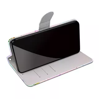 Cover-Discount  iPhone 13 Pro Max - Couure en cuir etui feuilles Pink