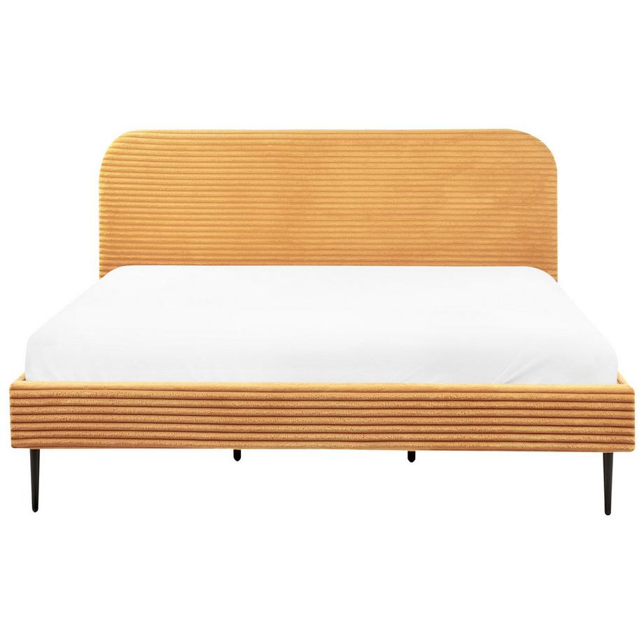 Beliani Letto en Velluto a coste Glamour FLAYAT  
