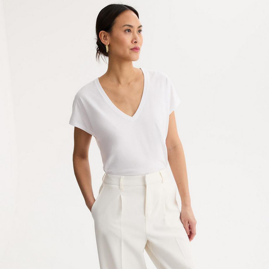 T-Shirt mit V-Ausschnitt