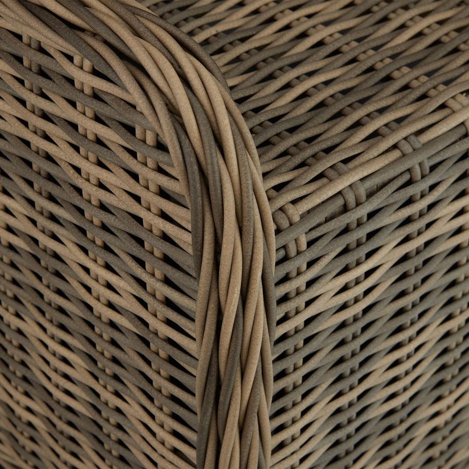 Tectake Aluminium Rattan Sitzgruppe Benissa für 2 bis 4 Personen wetterfest und UV-beständig, hochwertiges Geflecht  