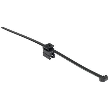 T50ROSEC4B-PA66W-BK (100) Kabelbinder mit Clip 200 mm 4.6 mm Schwarz 100 St.