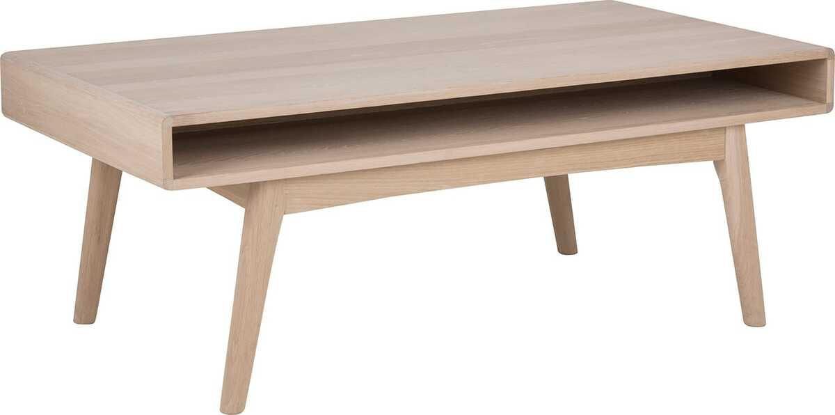 mutoni Table basse Brighton blanc 130x70x50  