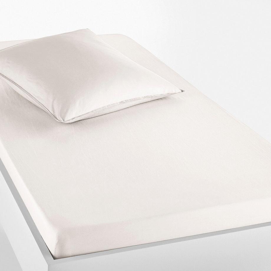 Drap housse enfant uni en coton lavé
